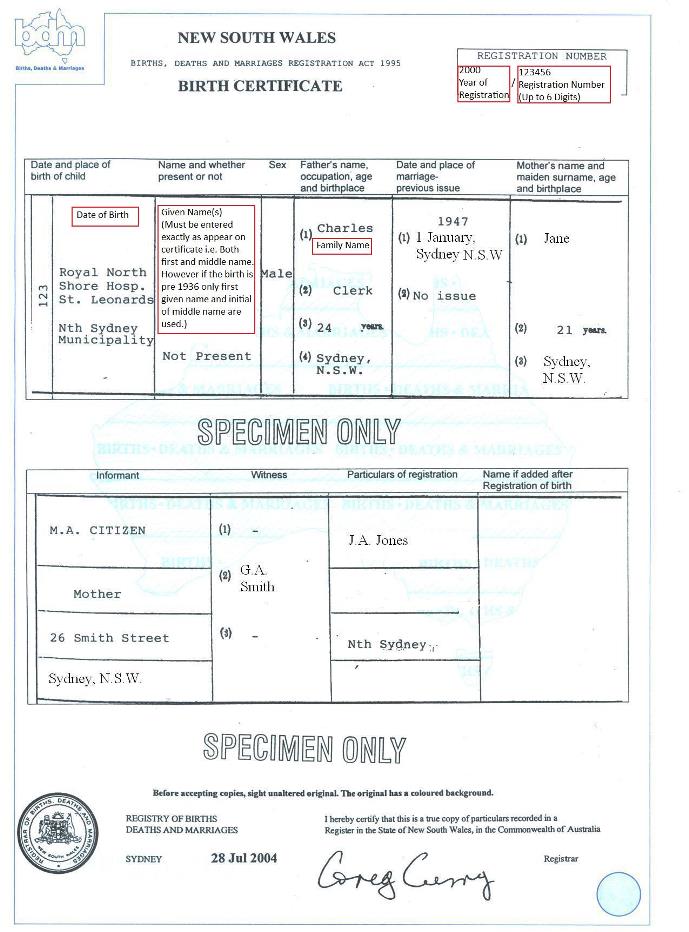 Birth Certificate Australian Unique Student Identifier Bank2home