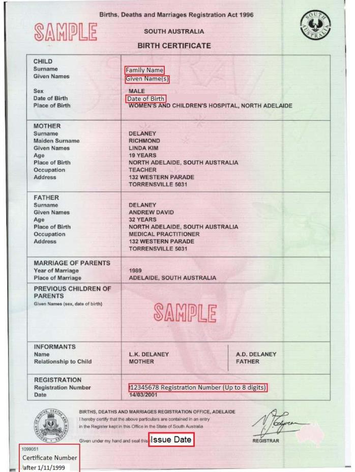 Birth Certificate Australian Unique Student Identifier Bank2home