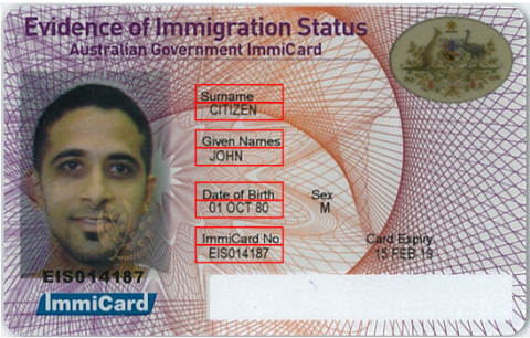 Evidence of Immigration Status (EIS) - Issued since March 2013