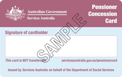 Pensioner Concession Card